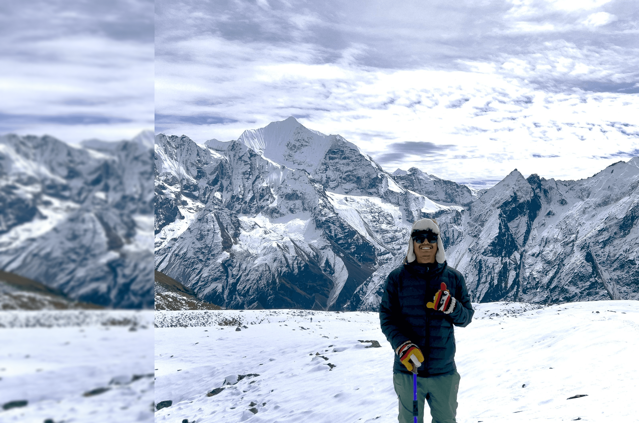 Mountain adventure backdrop